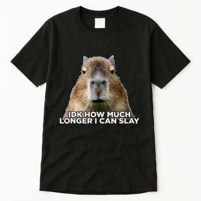 Idk How Much Longer I Can Slay Capybara Sarcastic Dank Meme Tall T-Shirt