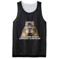 Idk How Much Longer I Can Slay Capybara Sarcastic Dank Meme Mesh Reversible Basketball Jersey Tank