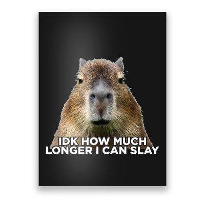 Idk How Much Longer I Can Slay Capybara Sarcastic Dank Meme Poster