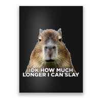 Idk How Much Longer I Can Slay Capybara Sarcastic Dank Meme Poster
