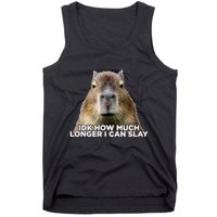 Idk How Much Longer I Can Slay Capybara Sarcastic Dank Meme Tank Top