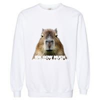 Idk How Much Longer I Can Slay Capybara Sarcastic Dank Meme Garment-Dyed Sweatshirt
