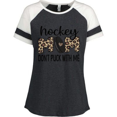 Ice Hockey Mom Of An Ice Hockey Player Hockey Mom Cute Gift Enza Ladies Jersey Colorblock Tee