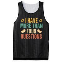 I Have More Than Four Questions Happy Passover Decorations Passover Family Mesh Reversible Basketball Jersey Tank