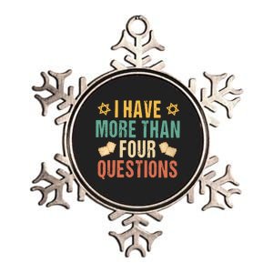 I Have More Than Four Questions Happy Passover Decorations Passover Family Metallic Star Ornament