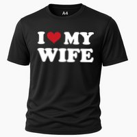 I Heart My Wife Cooling Performance Crew T-Shirt