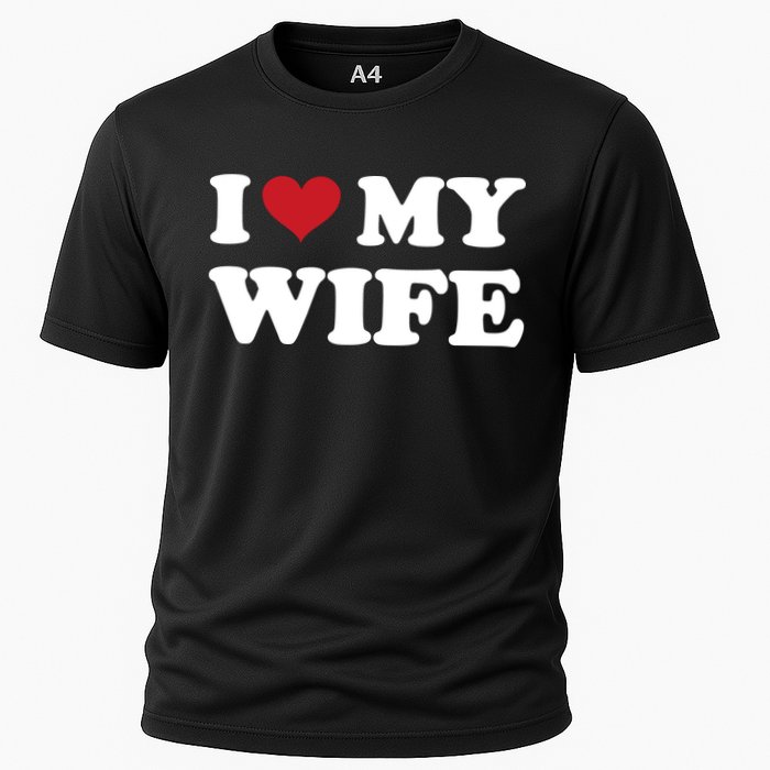 I Heart My Wife Cooling Performance Crew T-Shirt