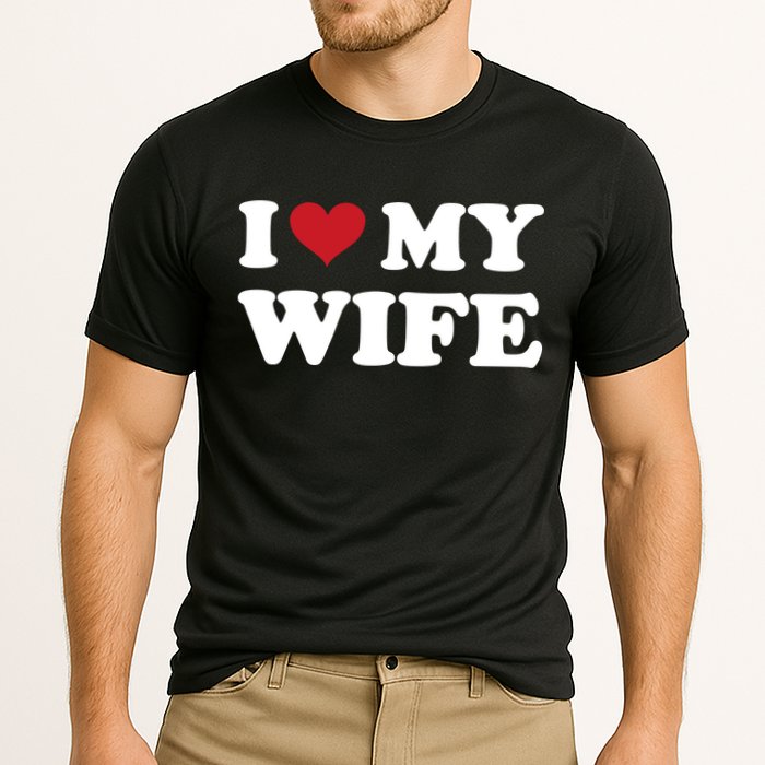 I Heart My Wife Cooling Performance Crew T-Shirt