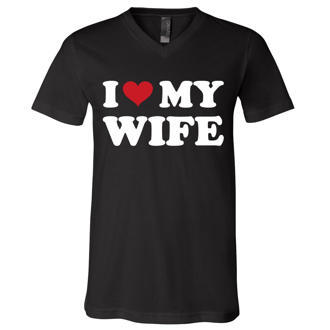 I Heart My Wife V-Neck T-Shirt