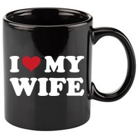 I Heart My Wife 11oz C Handle Ceramic Mug