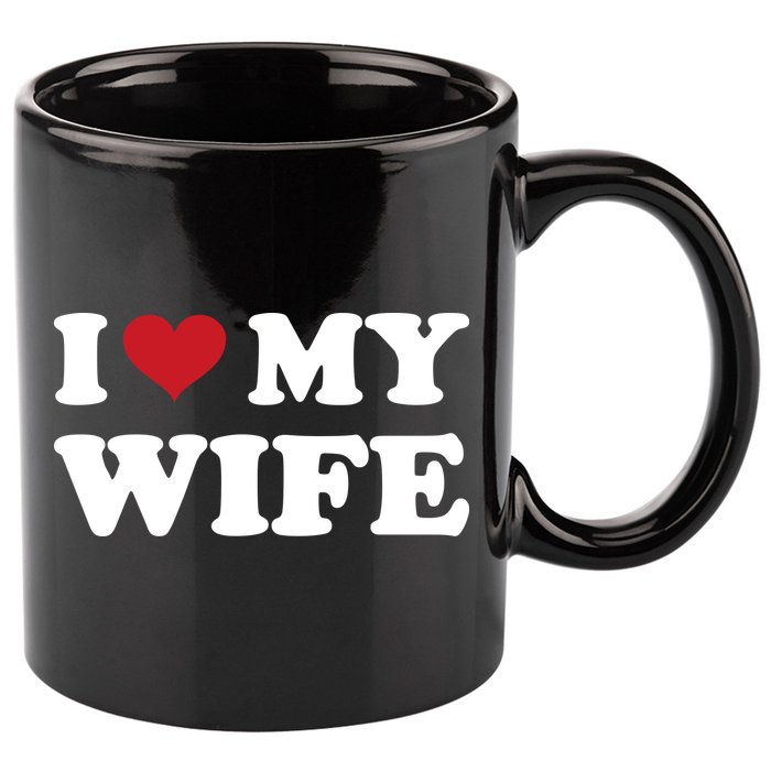 I Heart My Wife 11oz C Handle Ceramic Mug