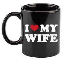 I Heart My Wife 11oz C Handle Ceramic Mug