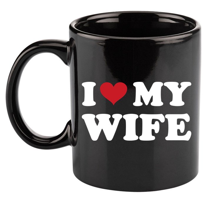 I Heart My Wife 11oz C Handle Ceramic Mug