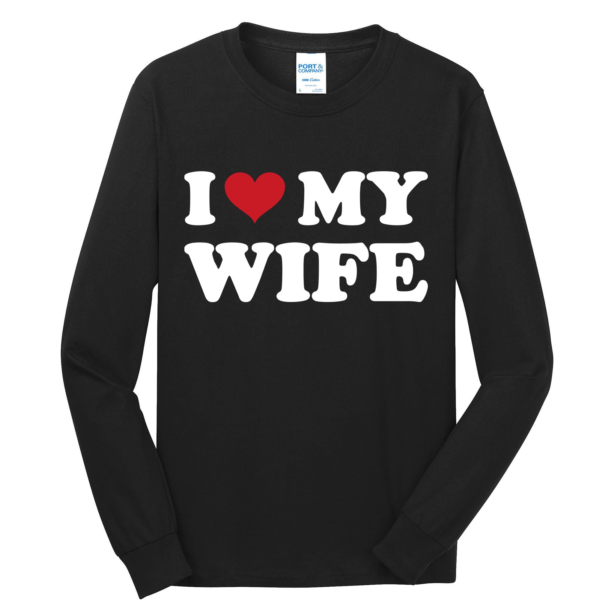 I Heart My Wife Tall Long Sleeve T-Shirt