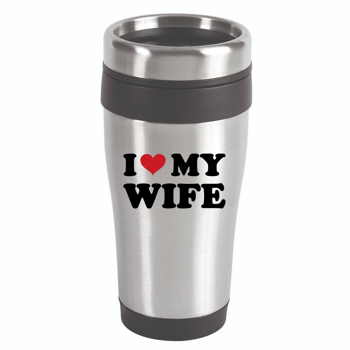 I Heart My Wife 16oz Travel Tumbler