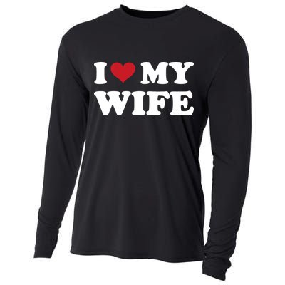 I Heart My Wife Cooling Performance Long Sleeve Crew