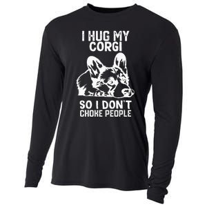 I Hug My Corgi So I Dont Choke People Cooling Performance Long Sleeve Crew