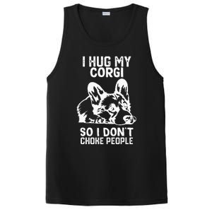 I Hug My Corgi So I Dont Choke People PosiCharge Competitor Tank