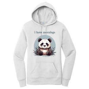 I Hate Mornings Panda Women's Pullover Hoodie