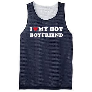 I Heart My Hot Boyfriend Mesh Reversible Basketball Jersey Tank