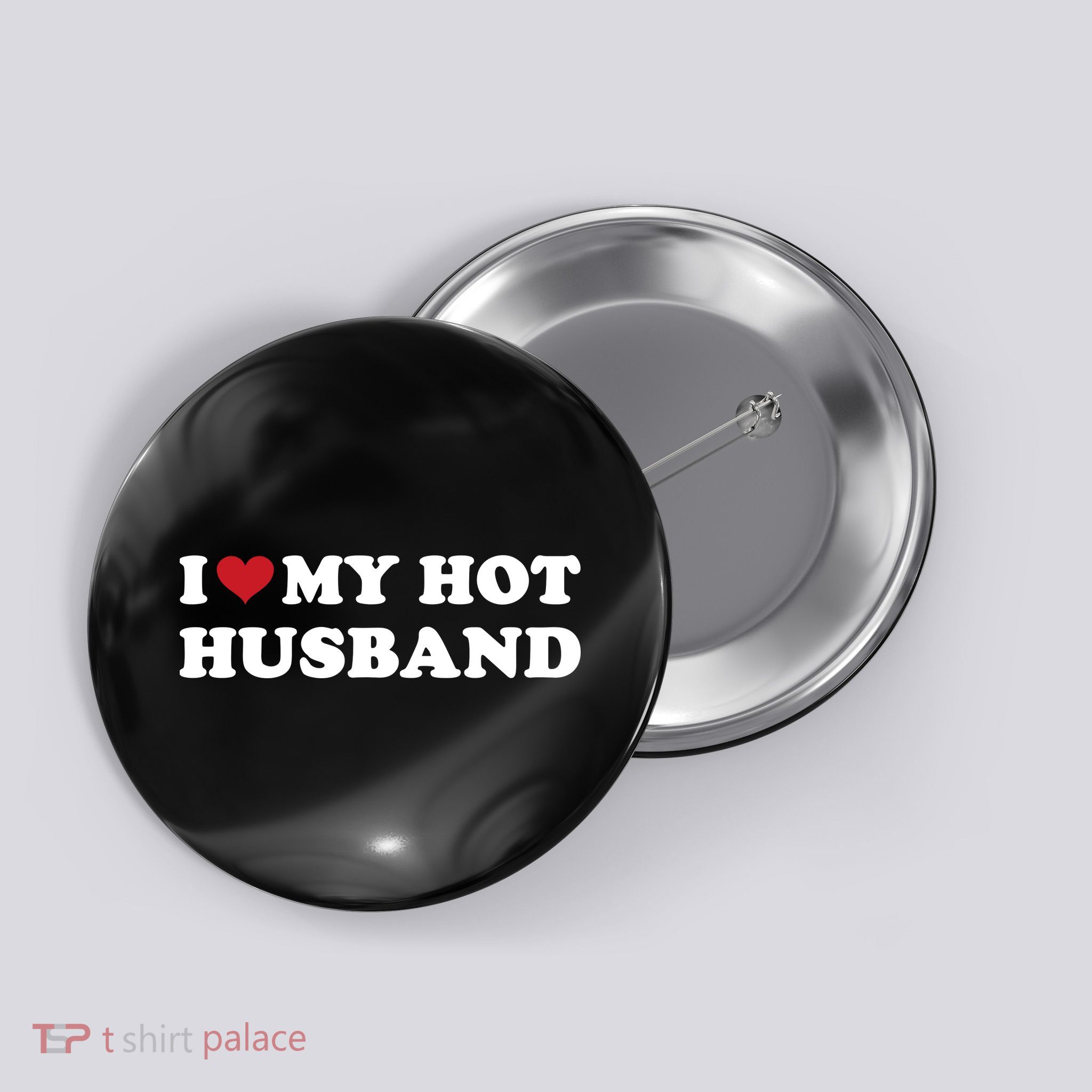 I Heart My Hot Husband Button