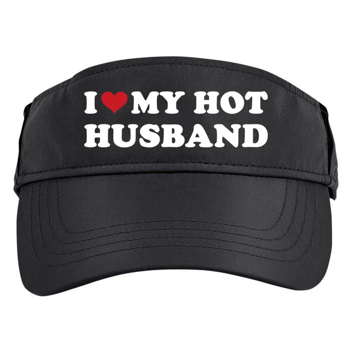 I Heart My Hot Husband Adult Drive Performance Visor