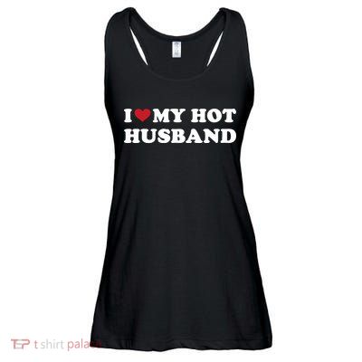 I Heart My Hot Husband Ladies Essential Flowy Tank