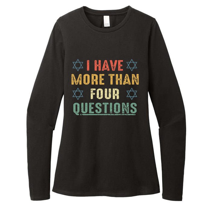 I Have More Than Four Questions Funny Passover Seder Womens CVC Long Sleeve Shirt