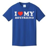 I Heart My Boyfriend Love Bf Couple Match Girlfriend  Kids T-Shirt