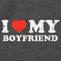 I Heart My Boyfriend Love Bf Couple Match Girlfriend  Vector Backpack