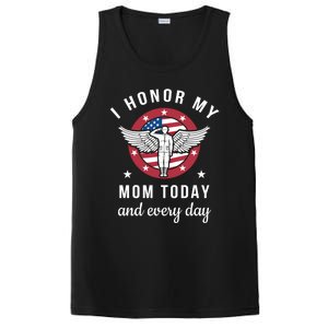 I Honor My Mom Today Cool Gift Angel Solider Memorial Day Flag Cool Gift PosiCharge Competitor Tank