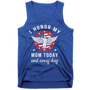 I Honor My Mom Today Cool Gift Angel Solider Memorial Day Flag Cool Gift Tank Top