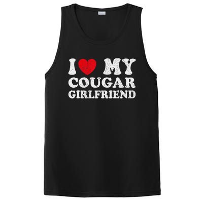 I Heart My Cougar Girlfriend I Love My Cougar Girlfriend GF PosiCharge Competitor Tank