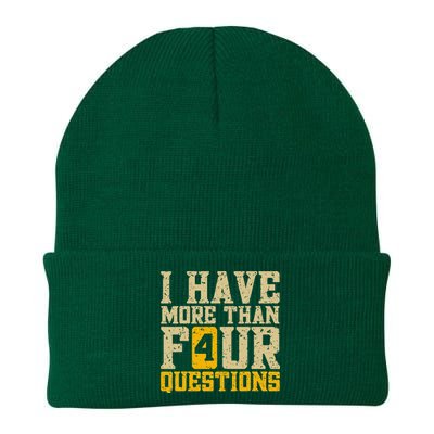 I Have More Than Four Questions Passover Funny Knit Cap Winter Beanie