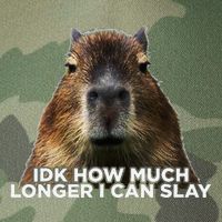 Idk How Much Longer I Can Slay Capybara Sarcastic Dank Meme Legacy Tie Dye Trucker Hat