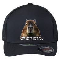 Idk How Much Longer I Can Slay Capybara Sarcastic Dank Meme Flexfit Unipanel Trucker Cap