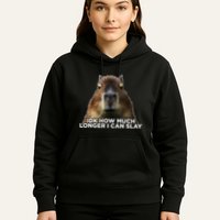 Idk How Much Longer I Can Slay Capybara Sarcastic Dank Meme Hoodie