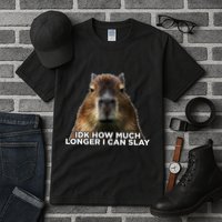 Idk How Much Longer I Can Slay Capybara Sarcastic Dank Meme Tall T-Shirt