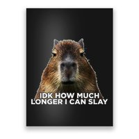 Idk How Much Longer I Can Slay Capybara Sarcastic Dank Meme Poster