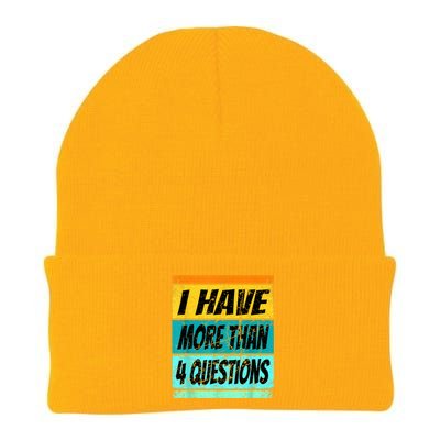 I Have More Than Four Questions Knit Cap Winter Beanie