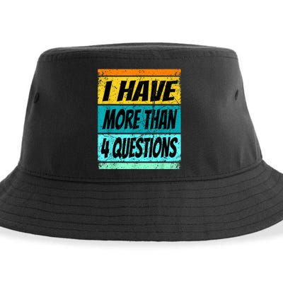 I Have More Than Four Questions Sustainable Bucket Hat