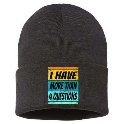 I Have More Than Four Questions Sustainable Knit Beanie