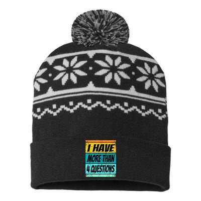 I Have More Than Four Questions USA-Made Snowflake Beanie