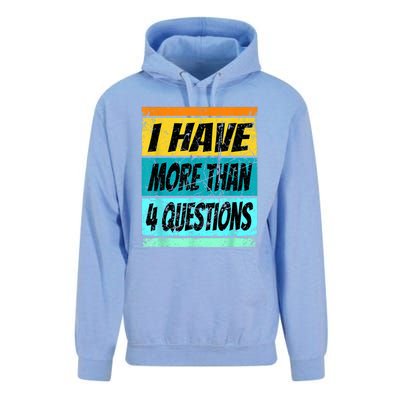 I Have More Than Four Questions Unisex Surf Hoodie