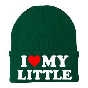 I Heart My Little Love Matching Little Big Sorority Knit Cap Winter Beanie