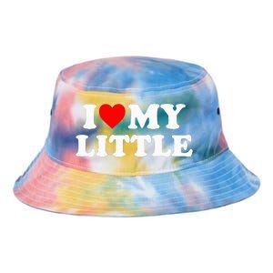 I Heart My Little Love Matching Little Big Sorority Tie Dye Newport Bucket Hat