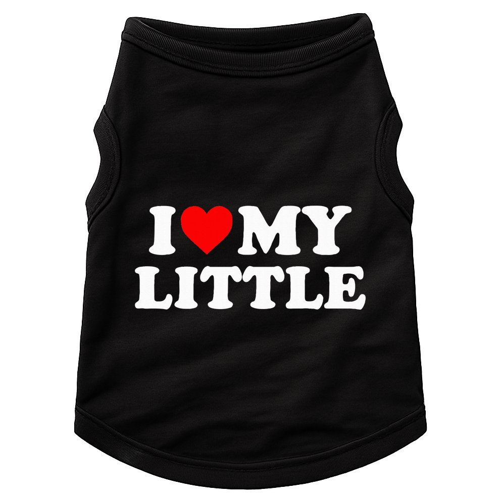 I Heart My Little Love Matching Little Big Sorority Doggie Tank