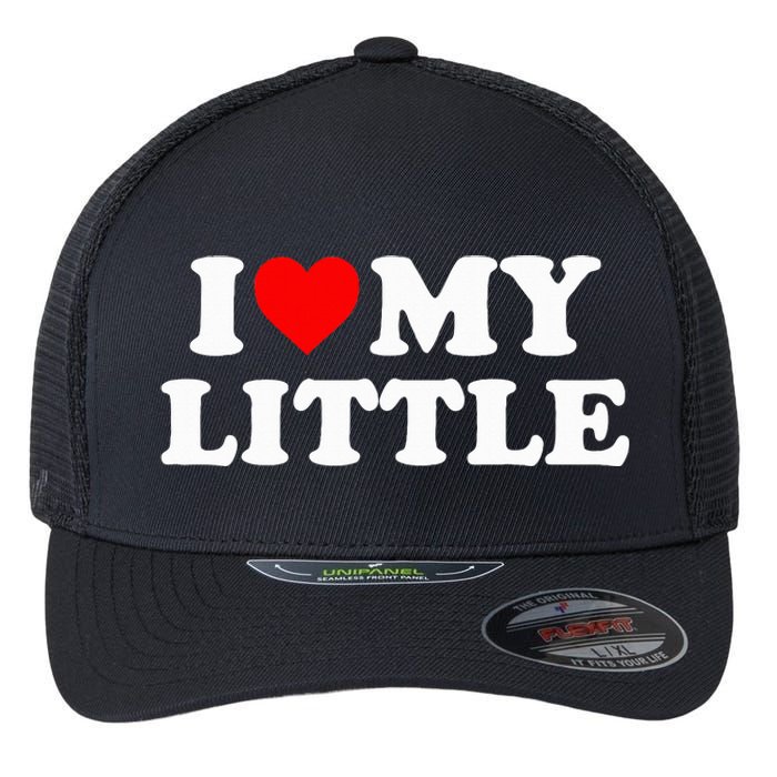 I Heart My Little Love Matching Little Big Sorority Flexfit Unipanel Trucker Cap