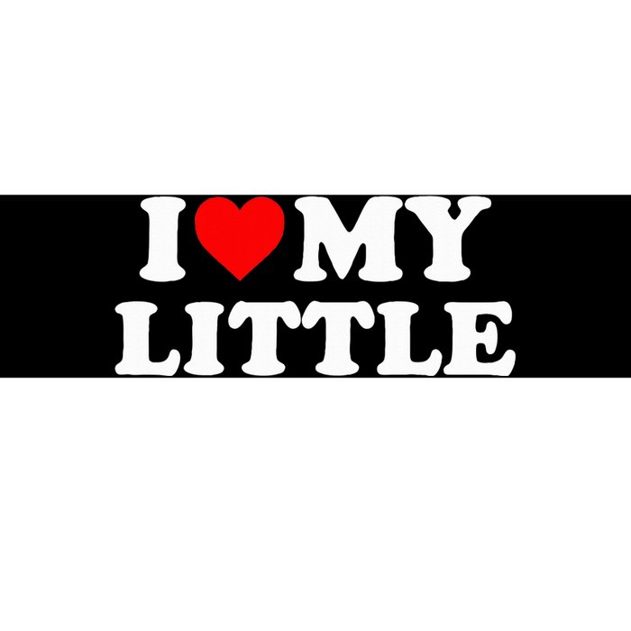 I Heart My Little Love Matching Little Big Sorority Bumper Sticker