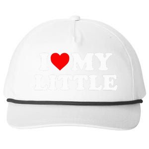 I Heart My Little Love Matching Little Big Sorority Snapback Five-Panel Rope Hat